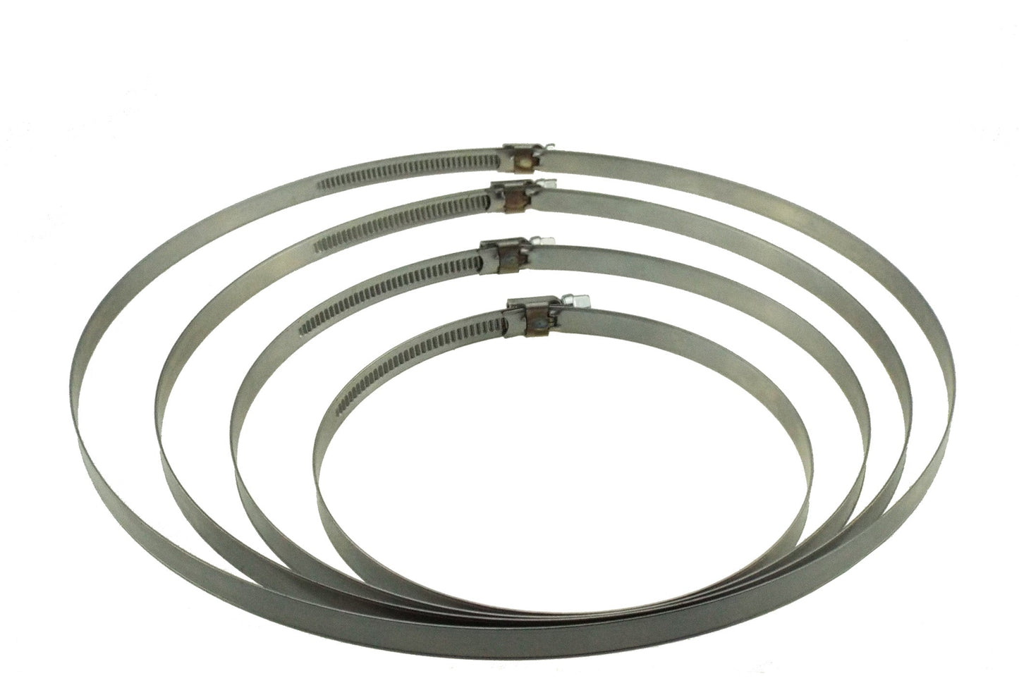 A2 Hose Clip 180mm-200mm - Adjustable 304 Stainless Steel Duct Clamps Hose Pipe Clamps Air Ducting Clamp Worm Drive Hose Clamps