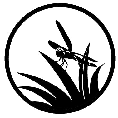 Round SunCatcher Garden Mirror Little Dragonfly