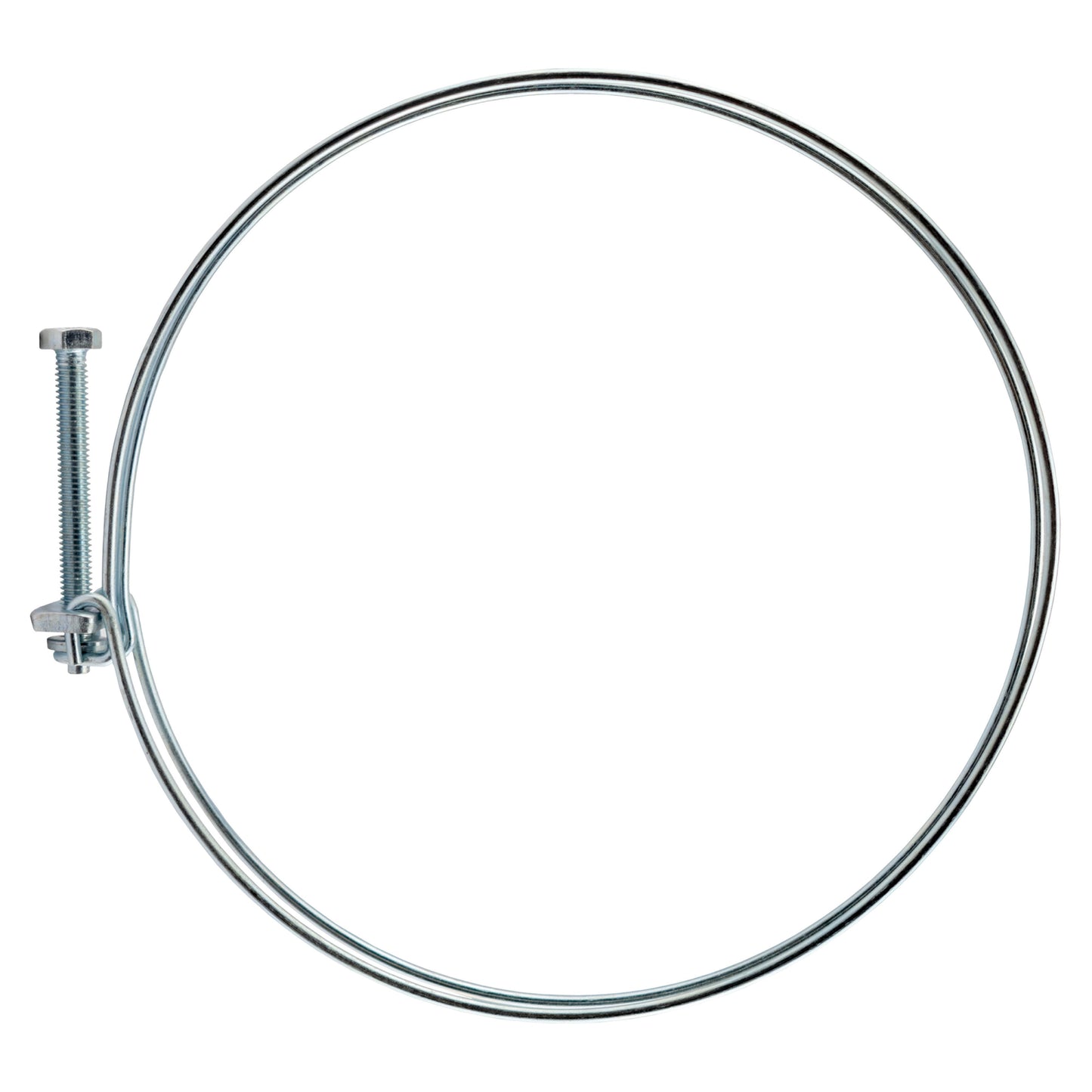 Double Wire Hose Clamp Galvanised 148mm-155mm