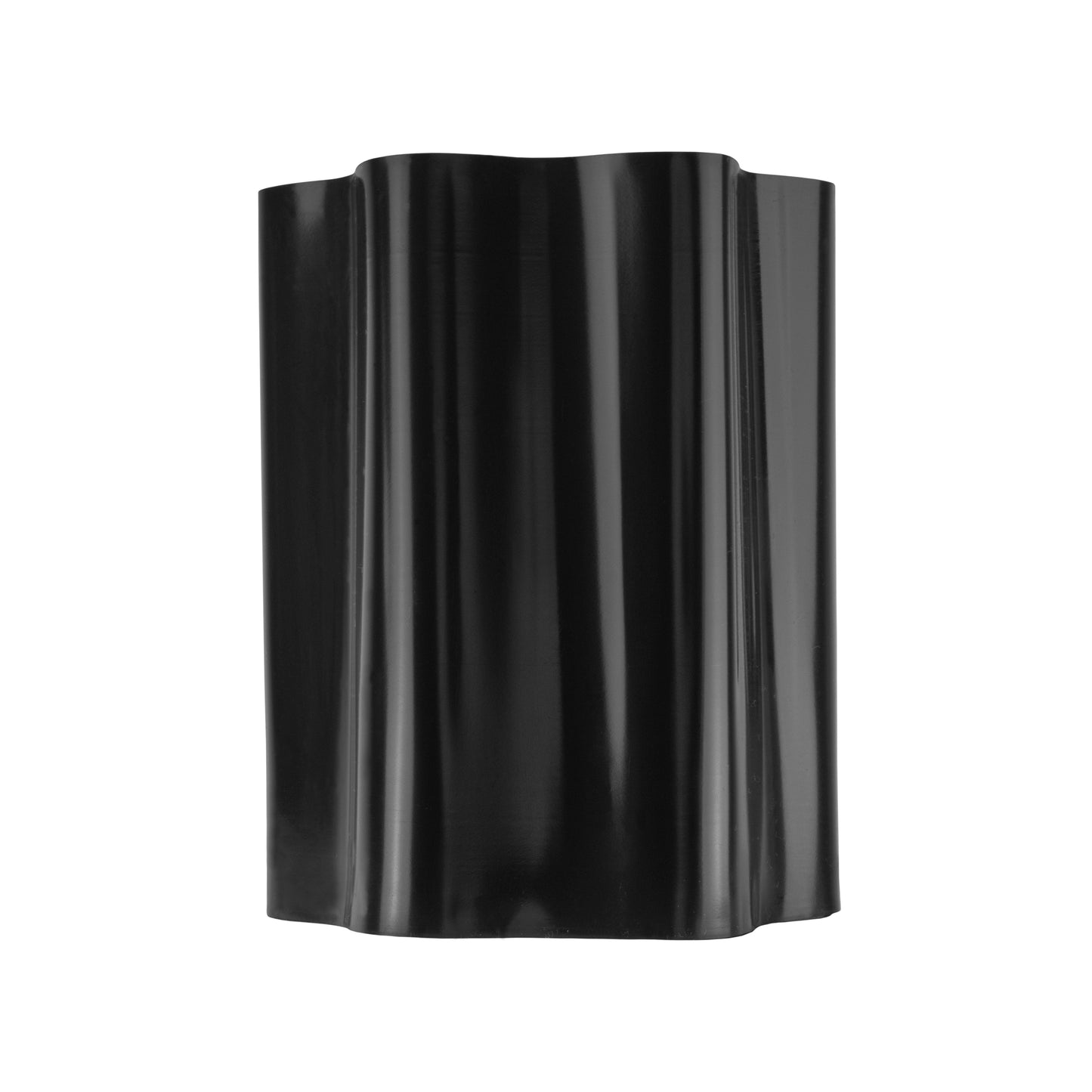 Wavy Plastic Garden Lawn Edging, H=15CM, L=9M, Black