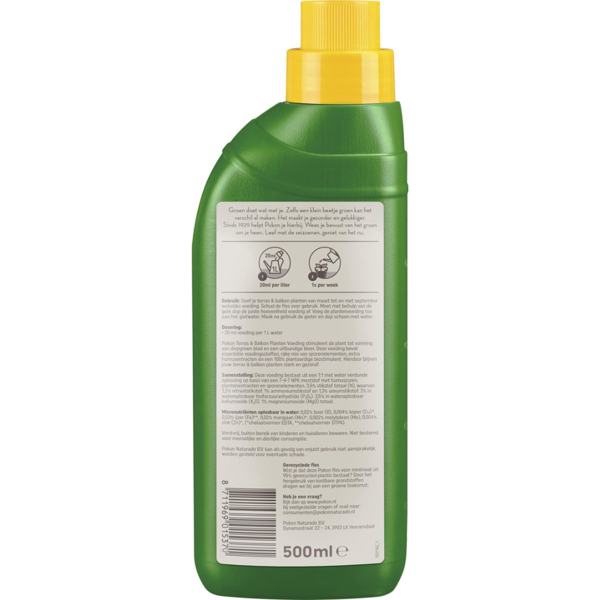 Pokon liquid fertiliser for terrace and balcony plants – 500 ml