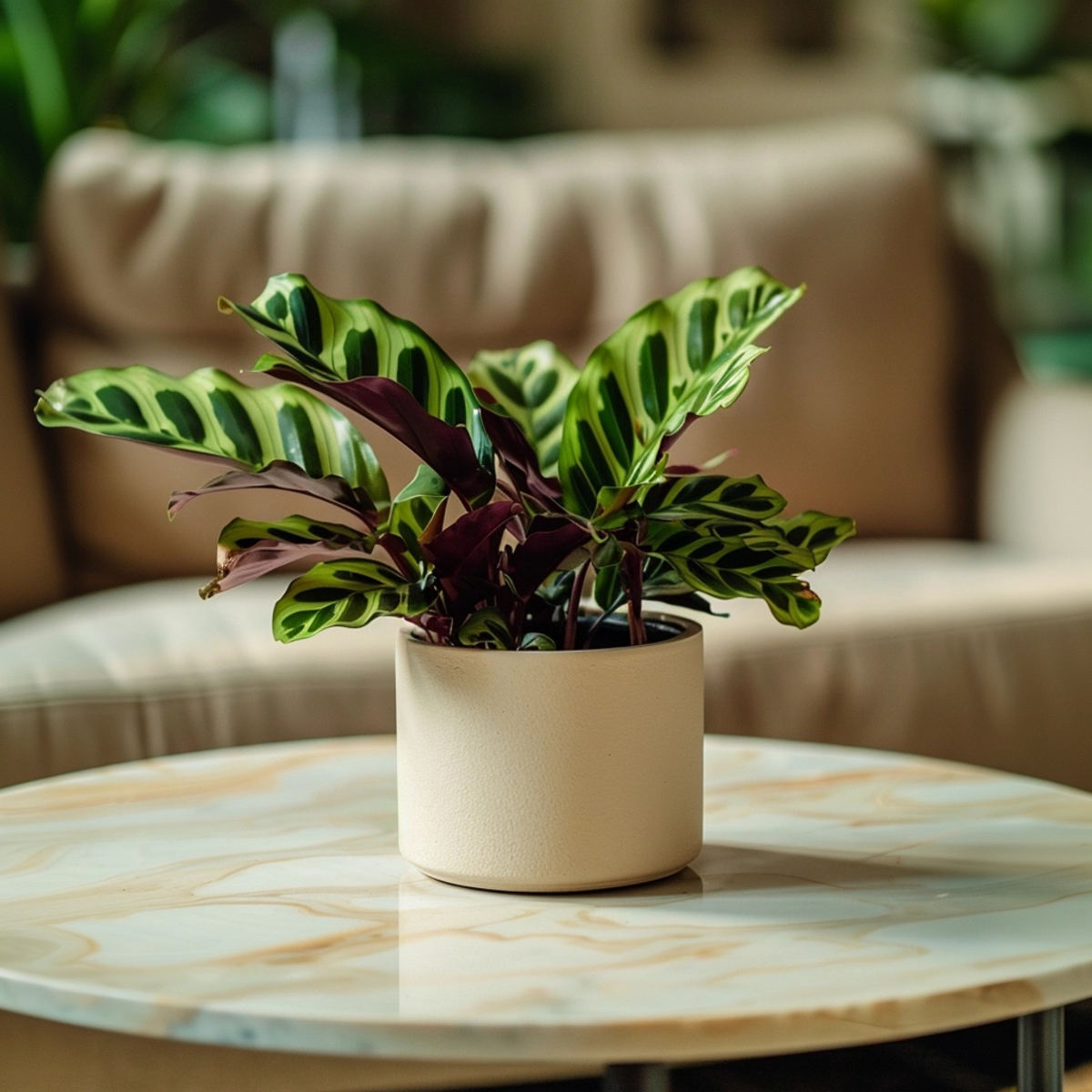 Rattlesnake plant - Goeppertia insignis - Height 30-40cm - ⌀12cm