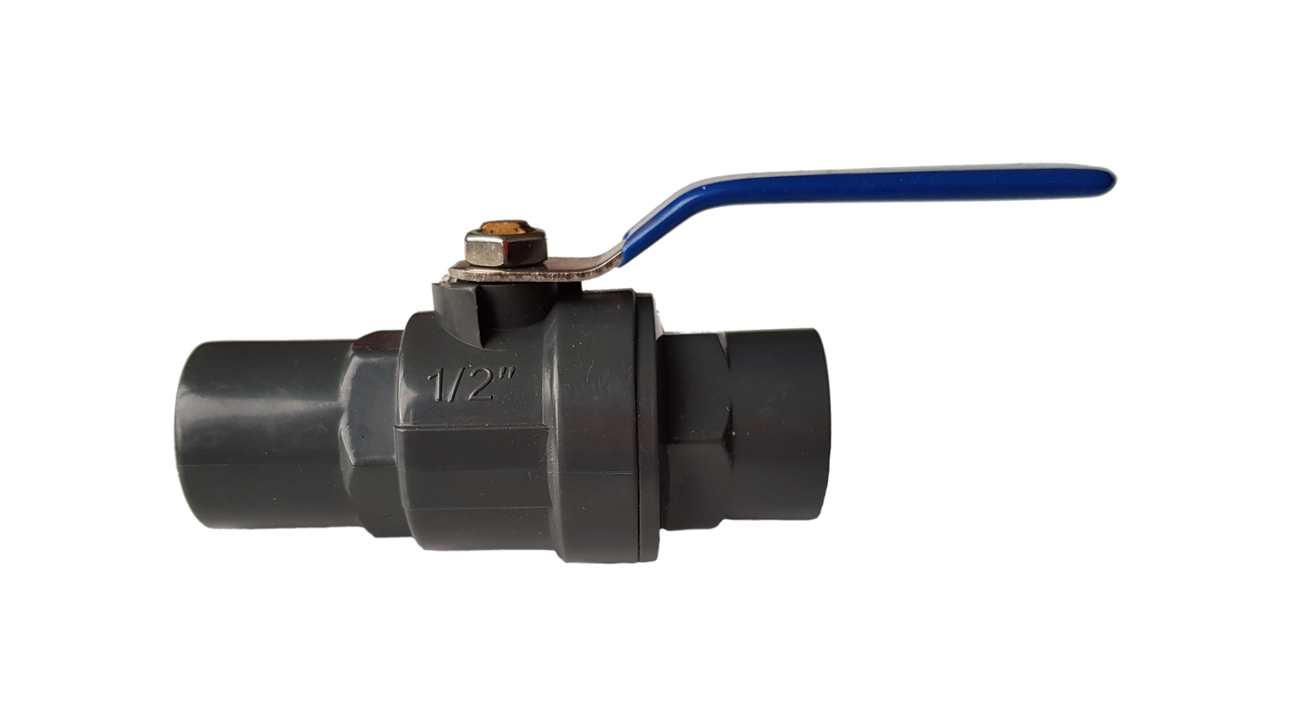 PP 1.25" BSPF Stopcock with Stainless Steel Ball Valve and Handle