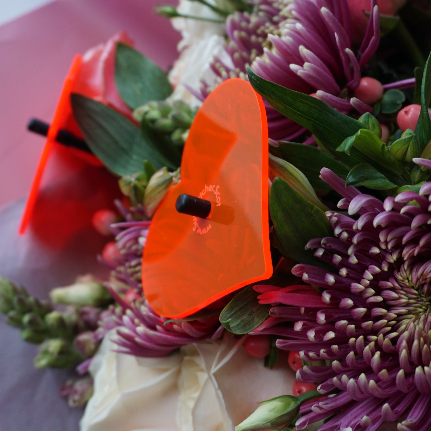 Garden Décor Ornaments Set of 3 'Hearts'