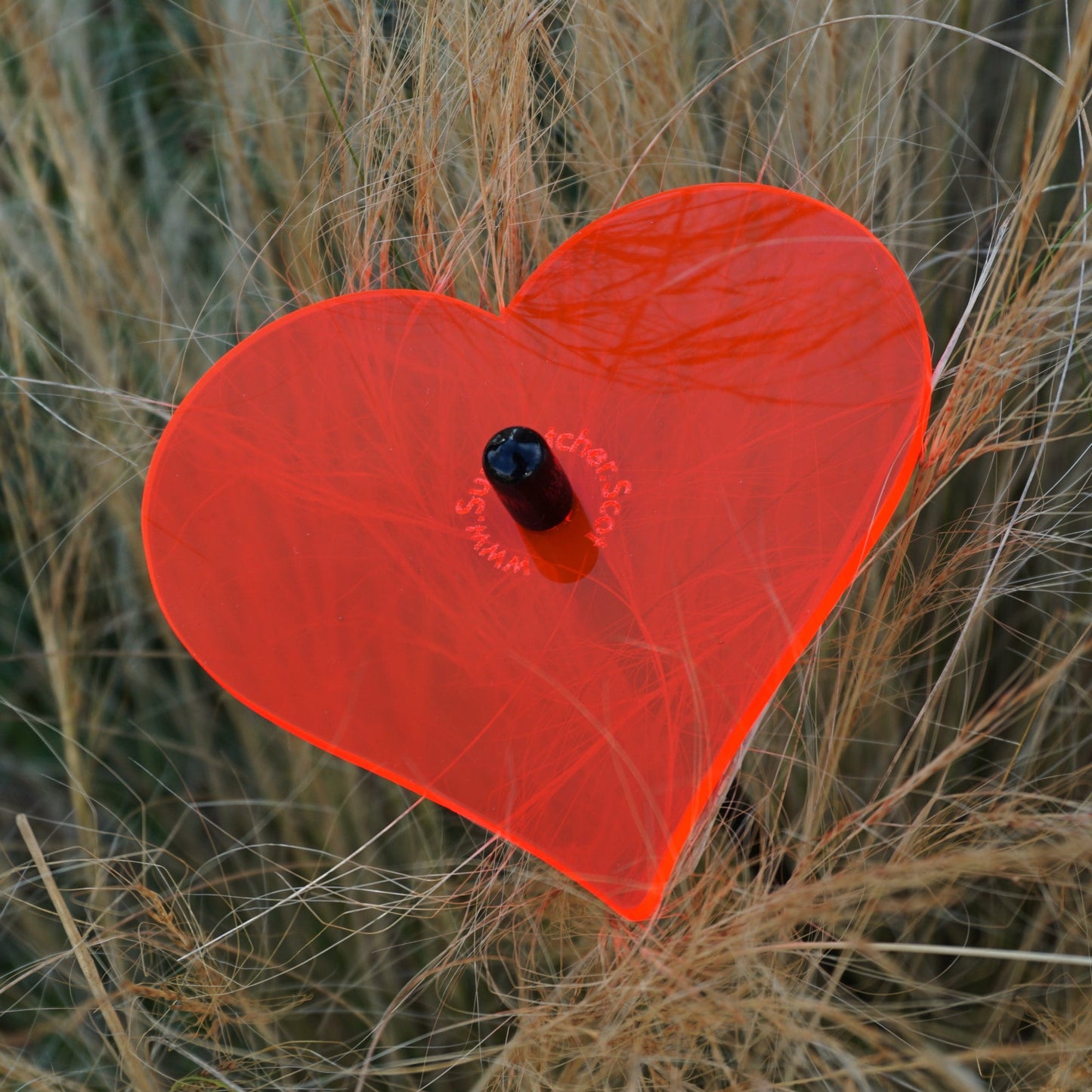 Garden Décor Ornaments Set of 3 'Hearts'