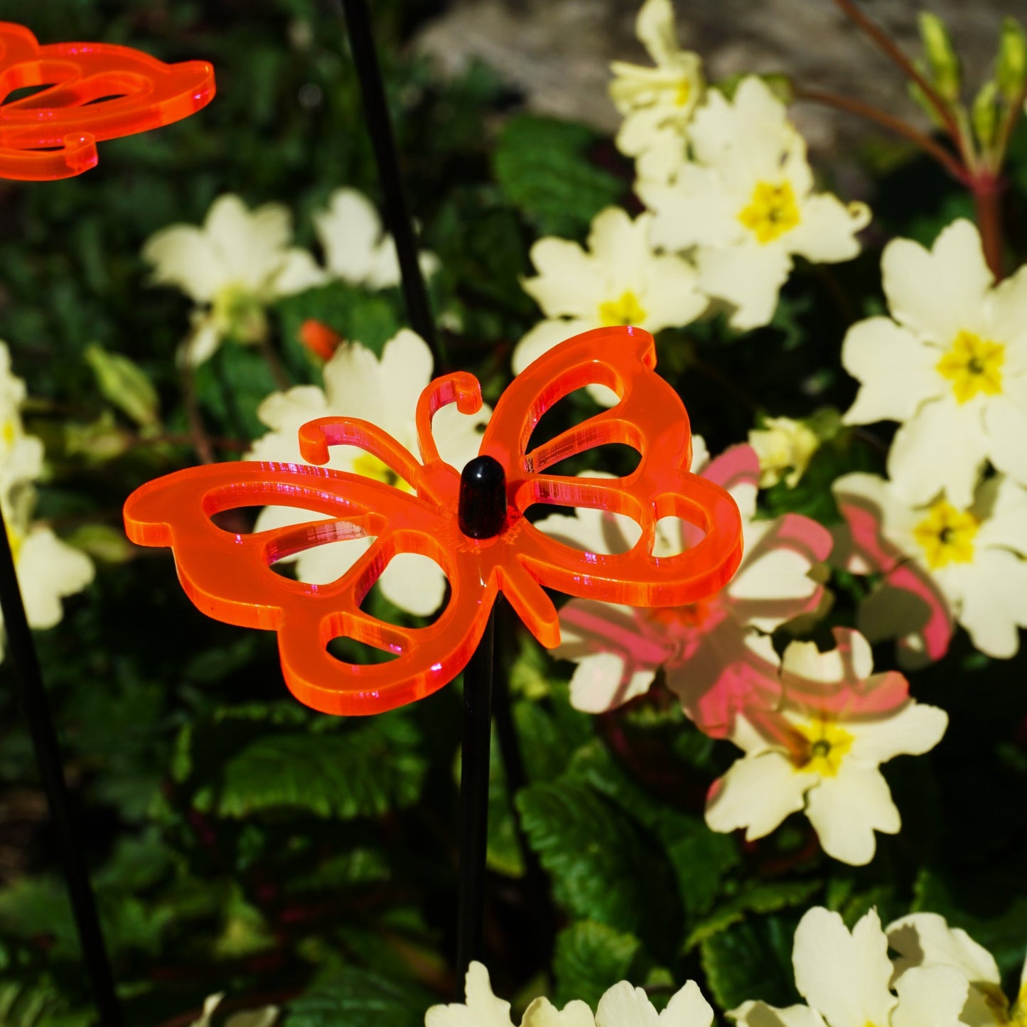 Small Garden Décor Ornaments Set of 3 'Comma Butterfly'