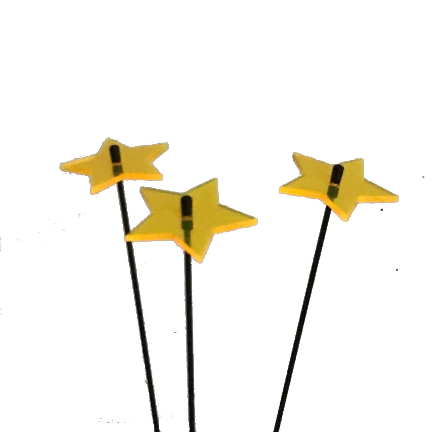 Small Garden Décor Ornaments Set of 3 Shining Stars