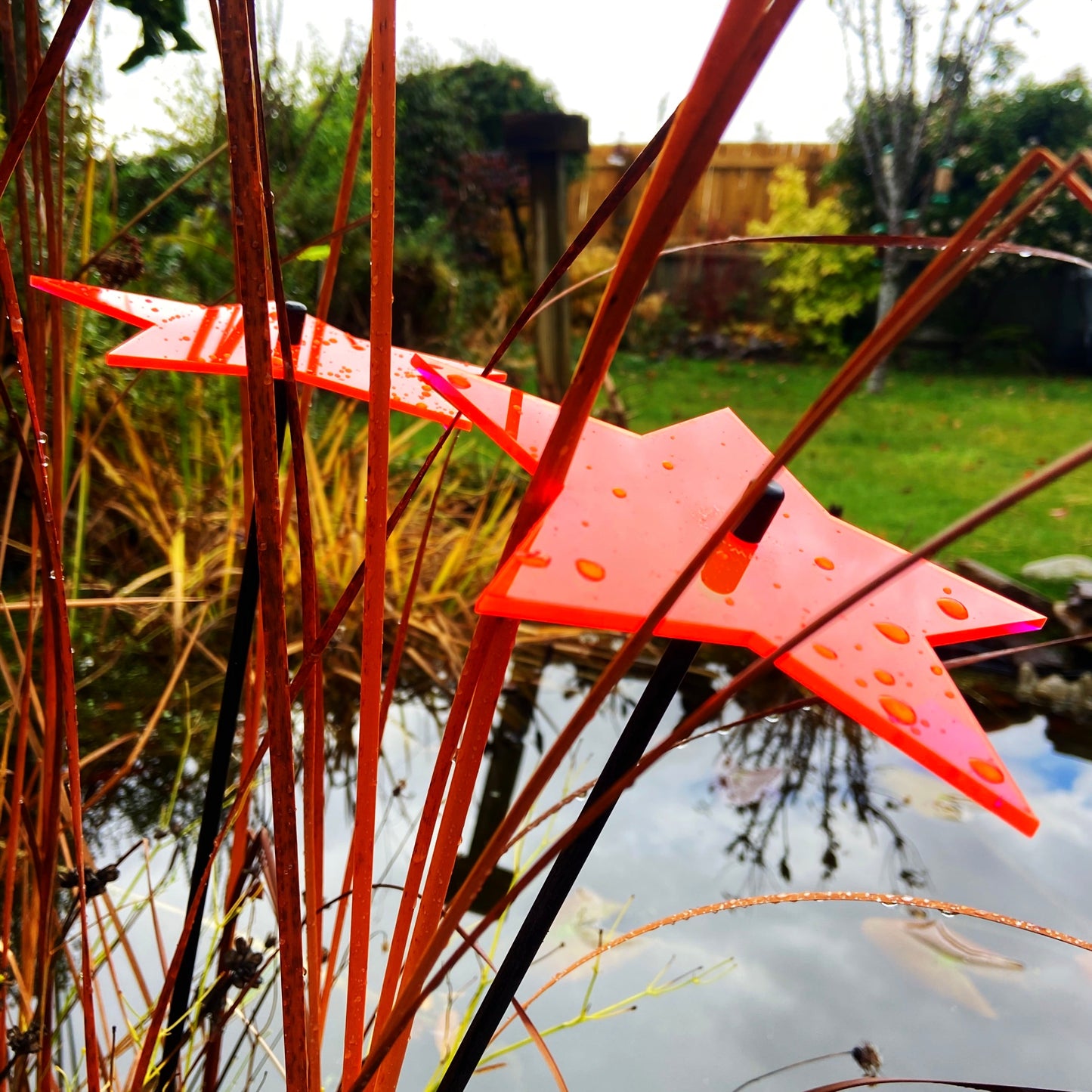 Large Garden Décor Ornaments Set of 3 'Shining Star'