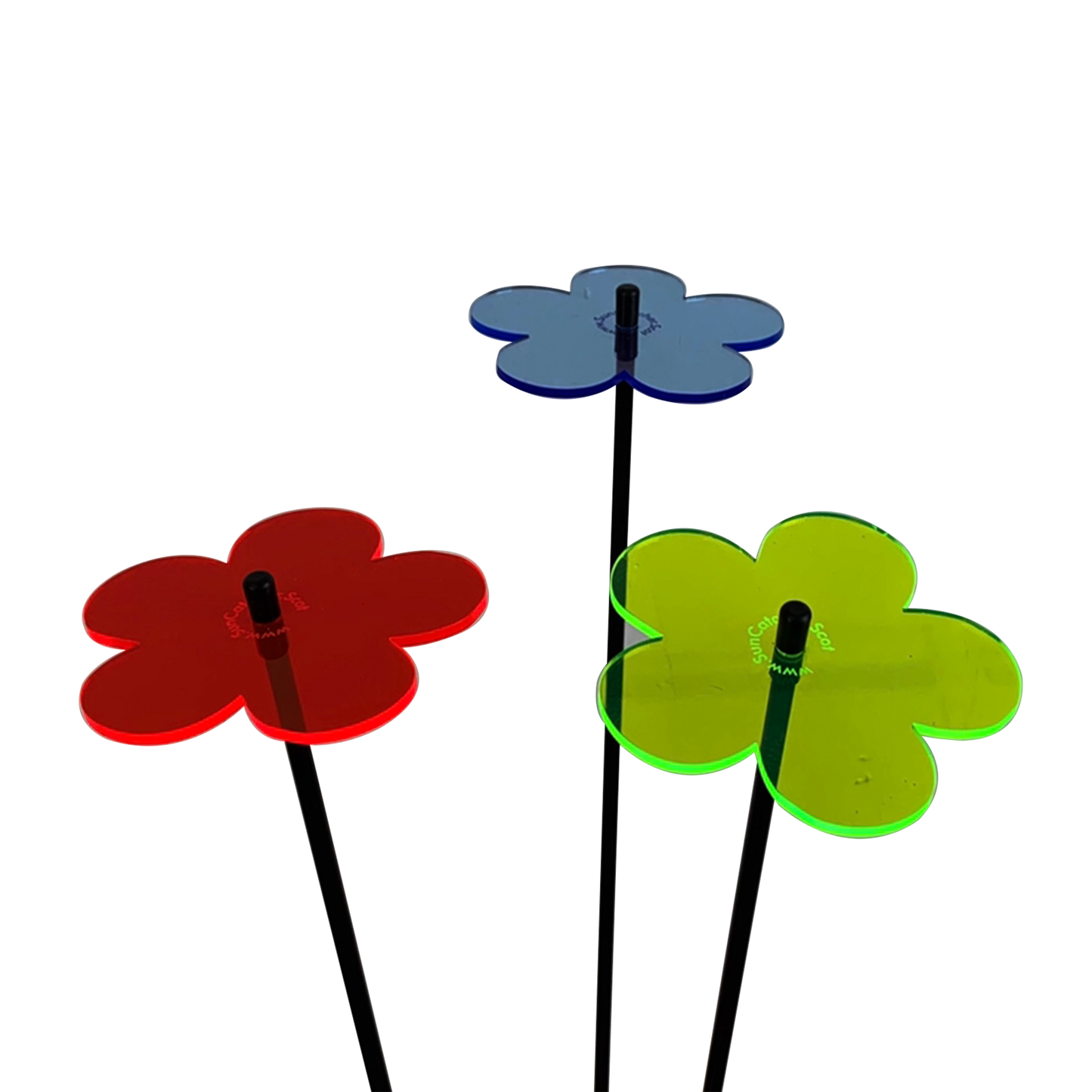 Garden Décor Ornaments Set of 3 'Blossoms'