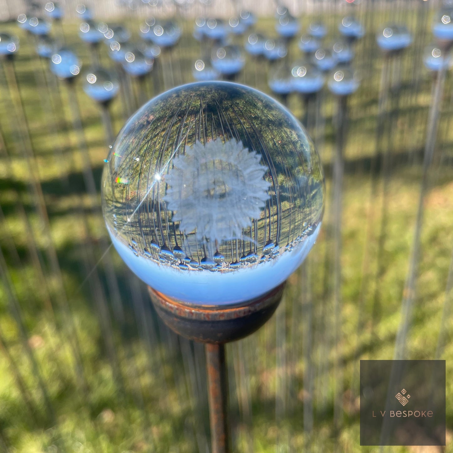 Stunning 3D Orb Decorative Garden Stake - Available in a number of designs.