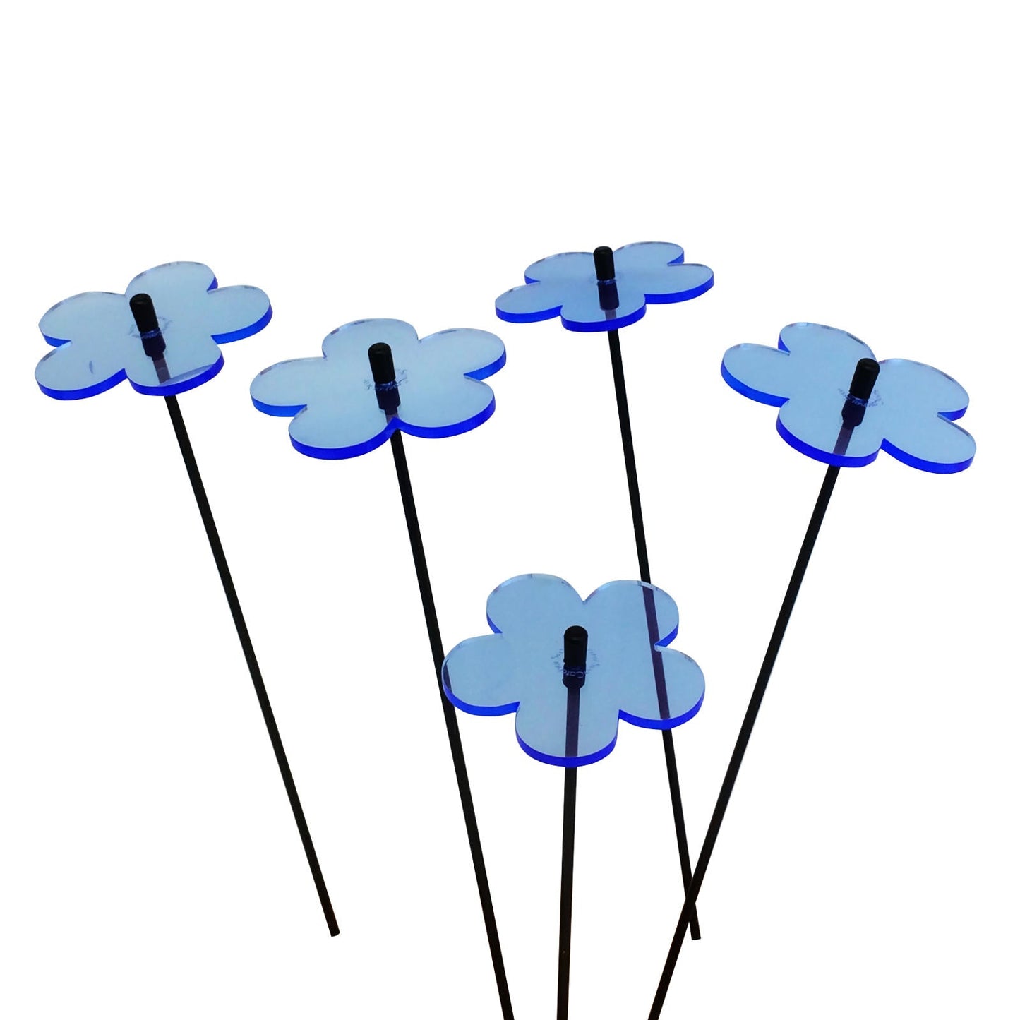 Garden Décor Ornaments Set of 5 'Blossoms' Small