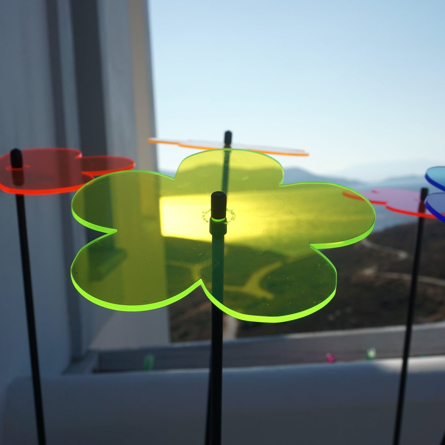 Large Garden Décor Ornaments Set of 5 'Blossoms'