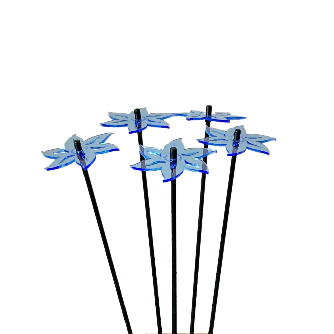 Medium Garden Décor Ornaments Set of 5 'Lotus'