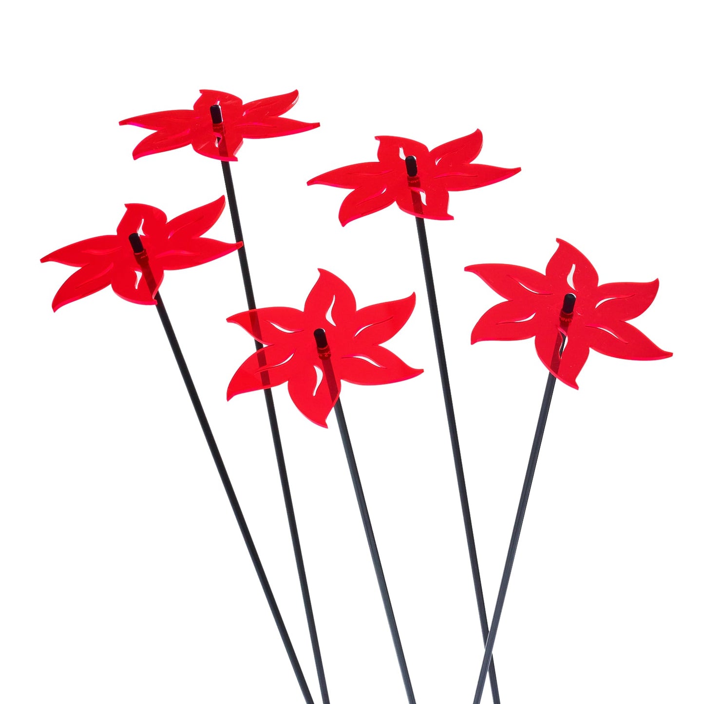 Large Garden Décor Ornaments Set of 5 'Lotus'