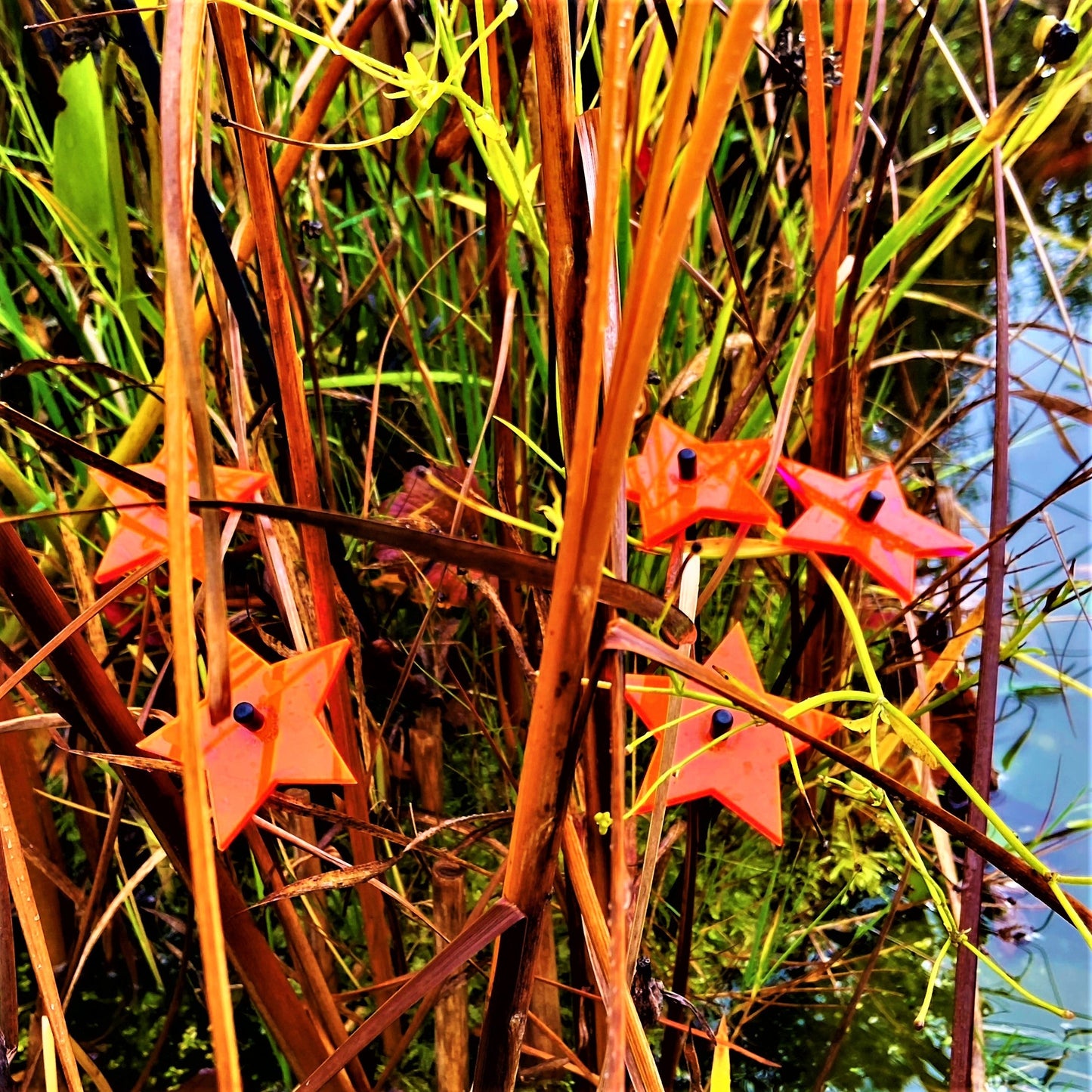 Garden Décor Ornaments Set of 5 small 'Shining Stars'