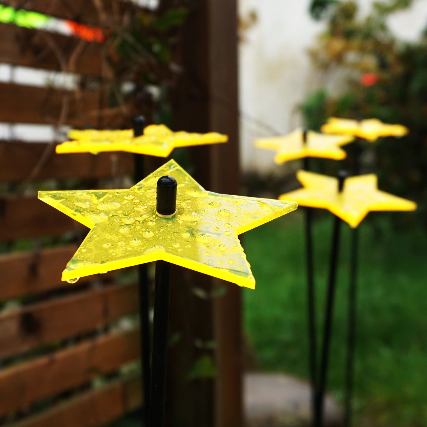 Garden Décor Ornaments Set of 5 'Shining Stars'