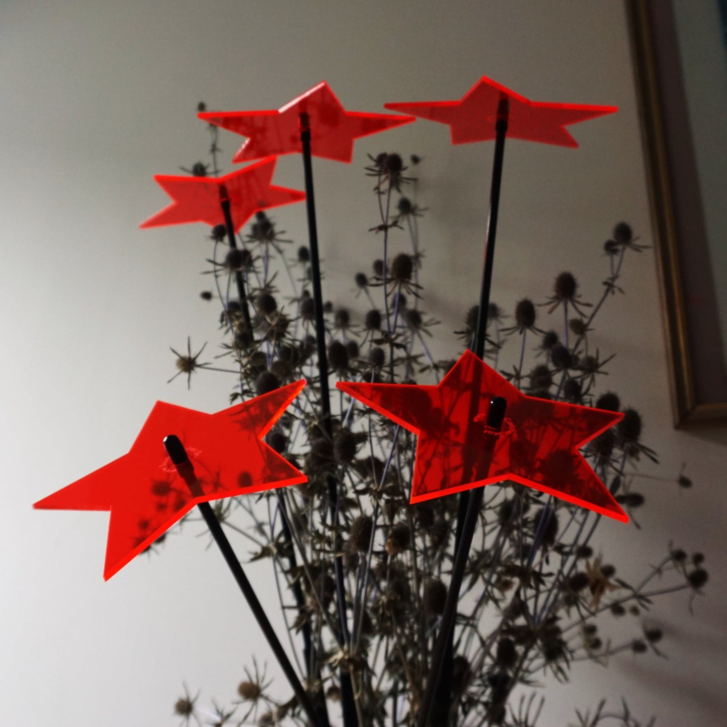 Large Garden Décor Ornaments Set of 5 'Shining Stars'