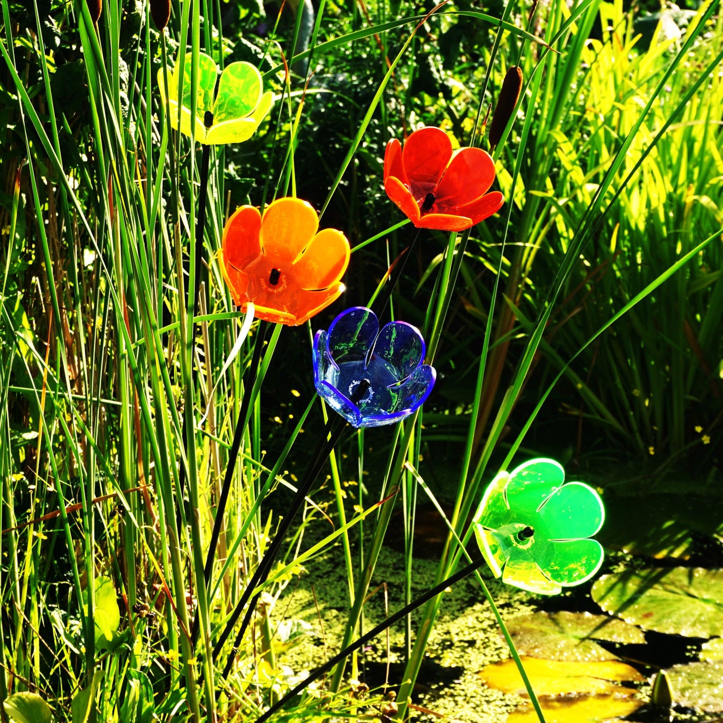 Large SunCatcher Garden Décor Ornament Set of 5 'Tulip'
