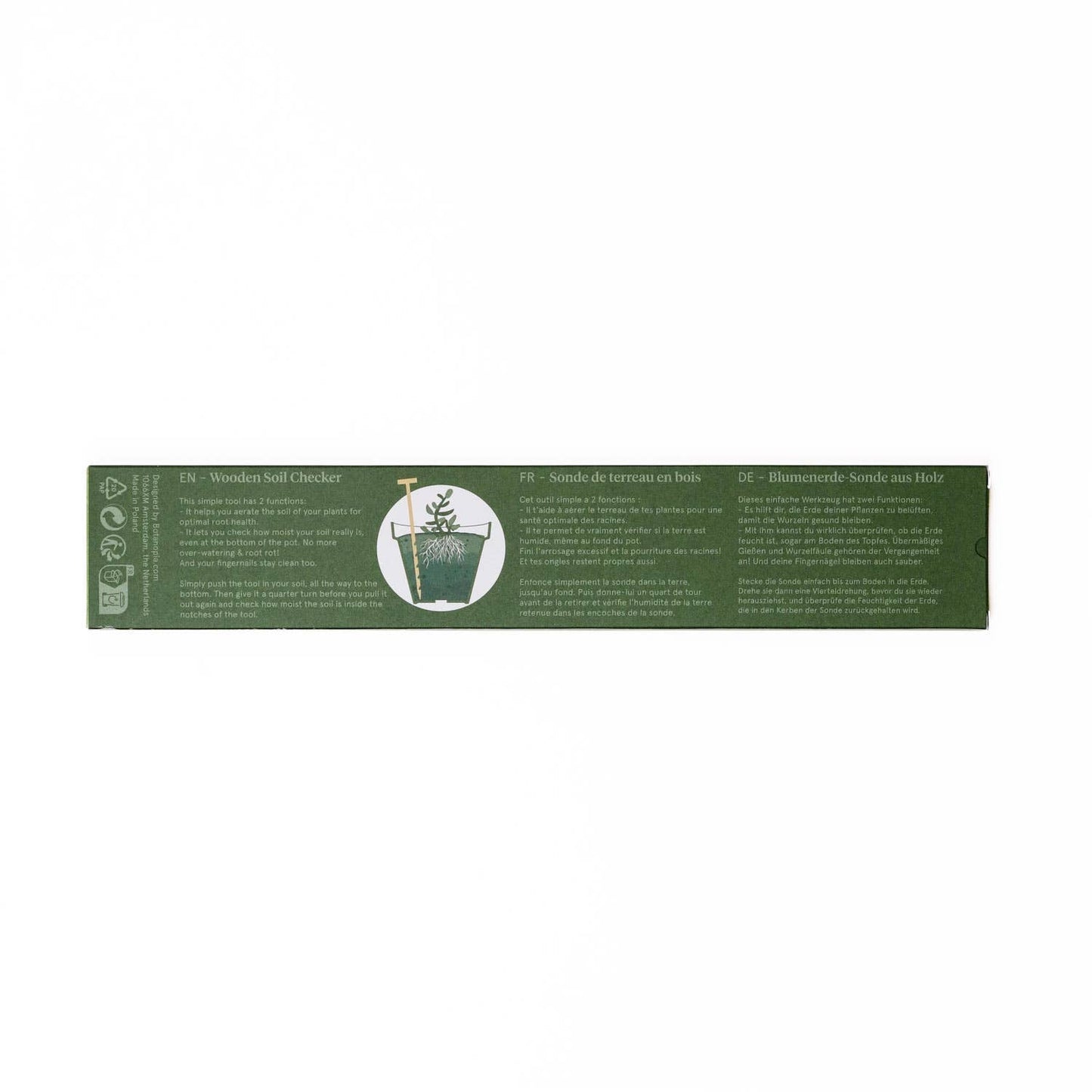 The Soil Checker - wooden soil probe to check soil moisture
