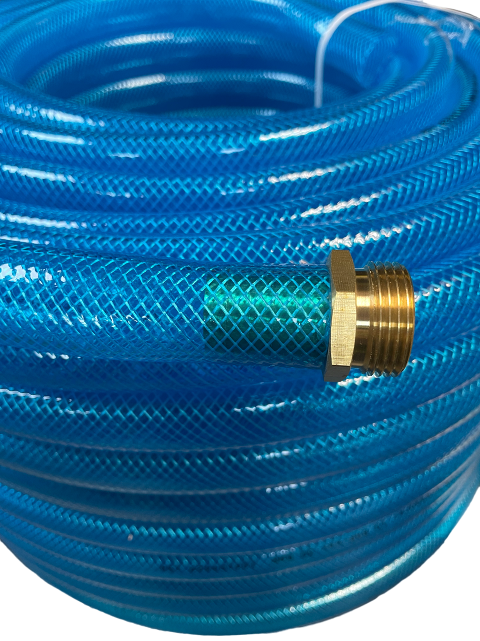 Braided Fuel Hose Blue Transparent PVC 25mm*2.6mm