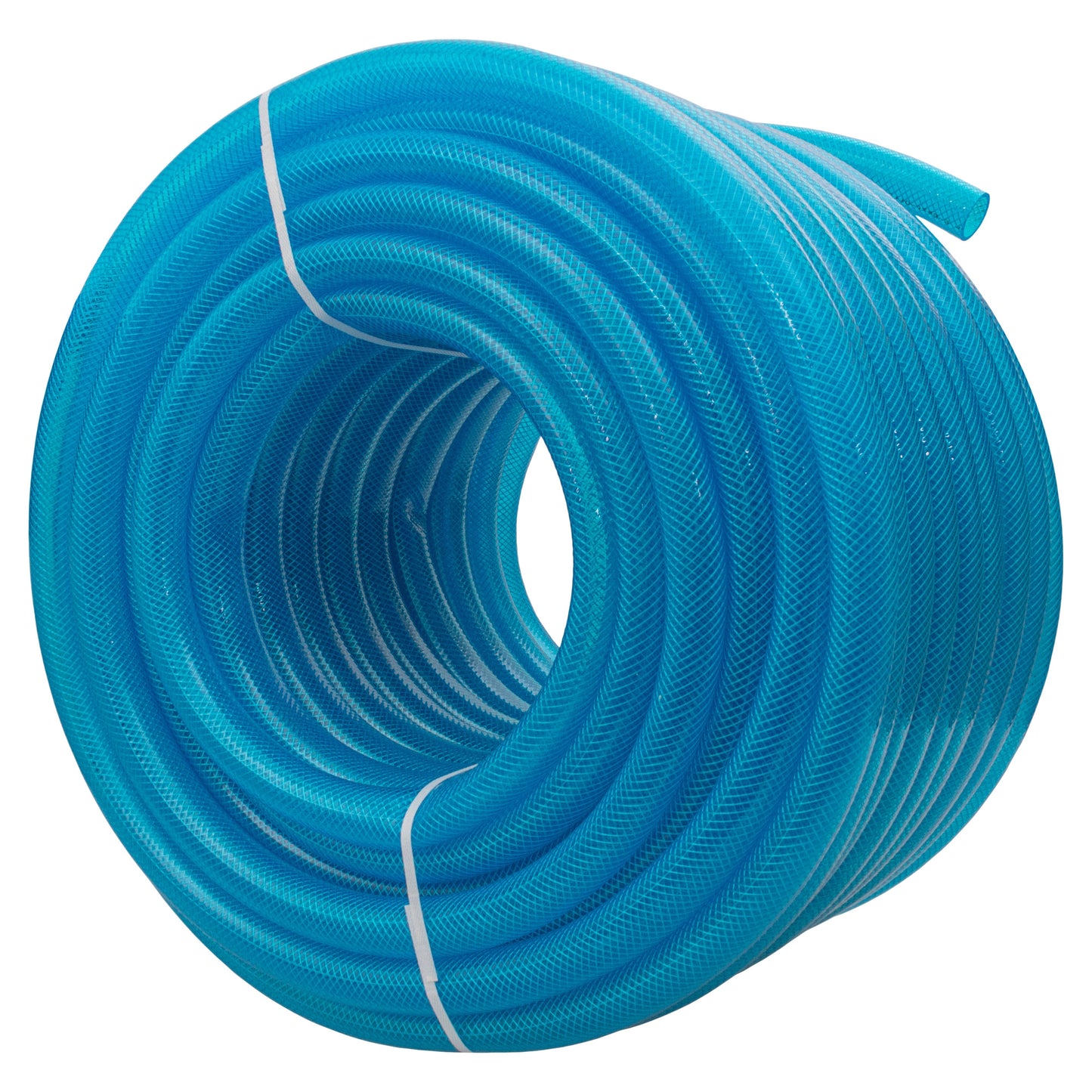 Braided Fuel Hose Blue Transparent PVC 25mm*2.6mm