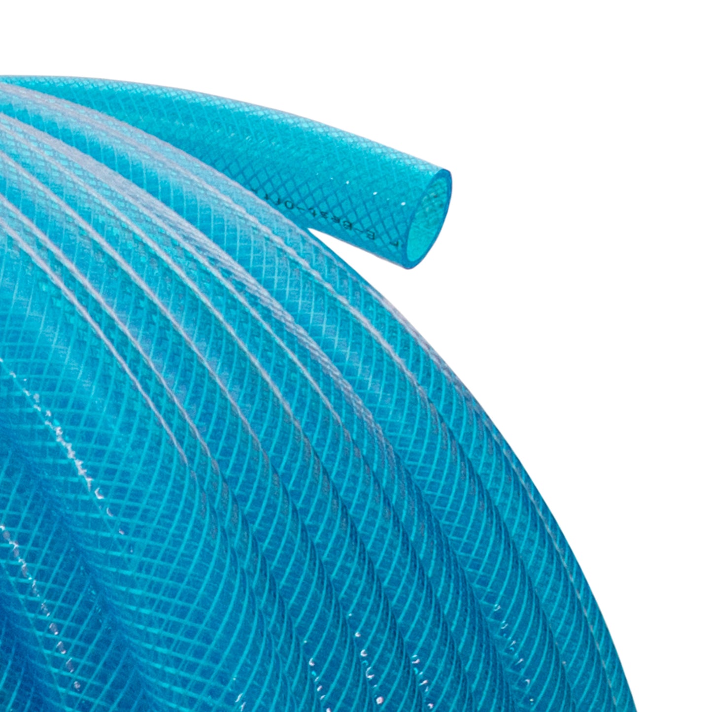 Braided Fuel Hose Blue Transparent PVC 25mm*2.6mm