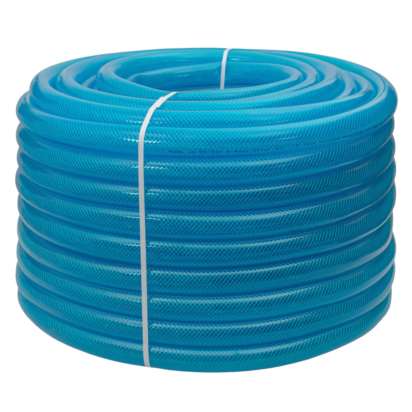 Braided Fuel Hose Blue Transparent PVC 25mm*2.6mm