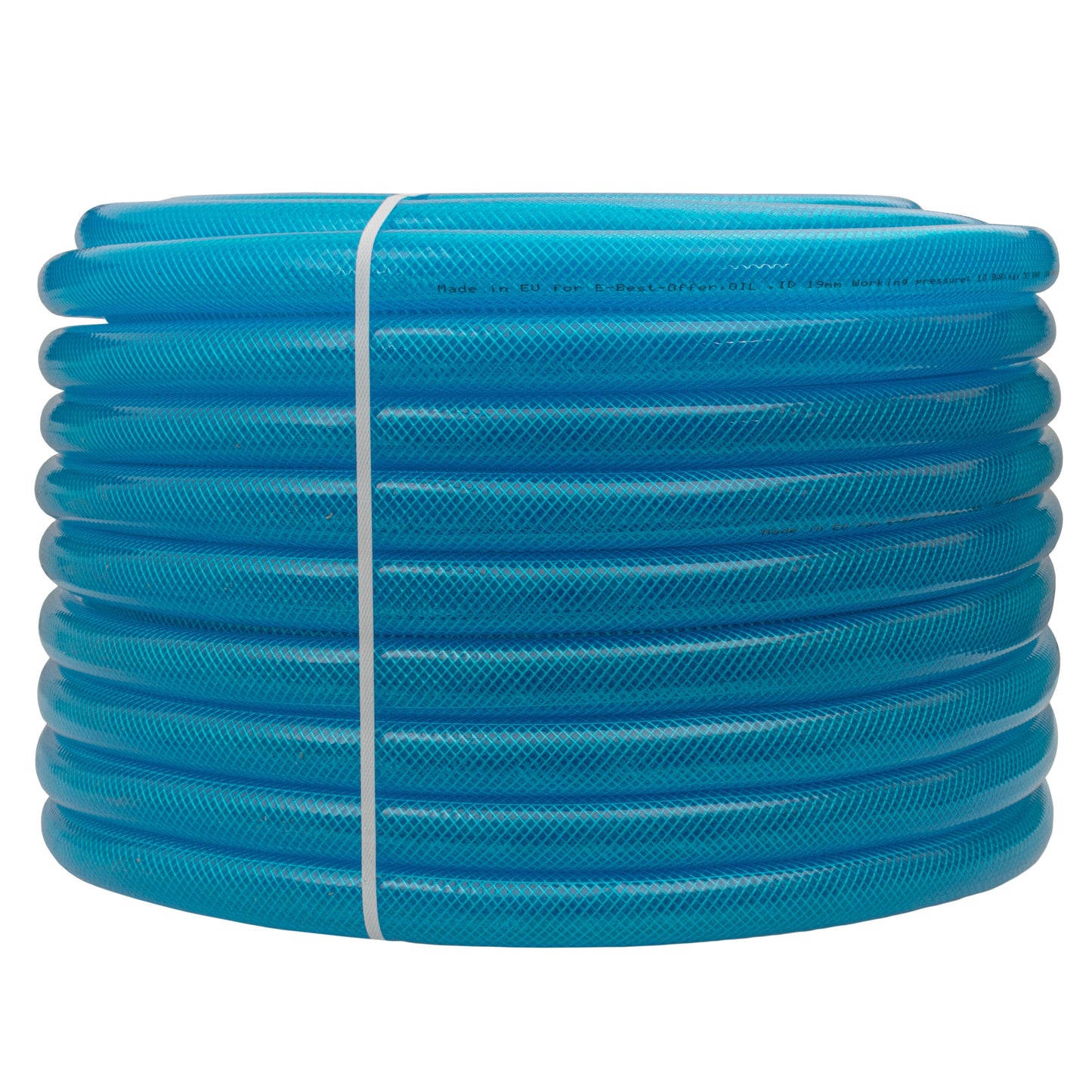 Braided Fuel Hose Blue Transparent PVC 25mm*2.6mm