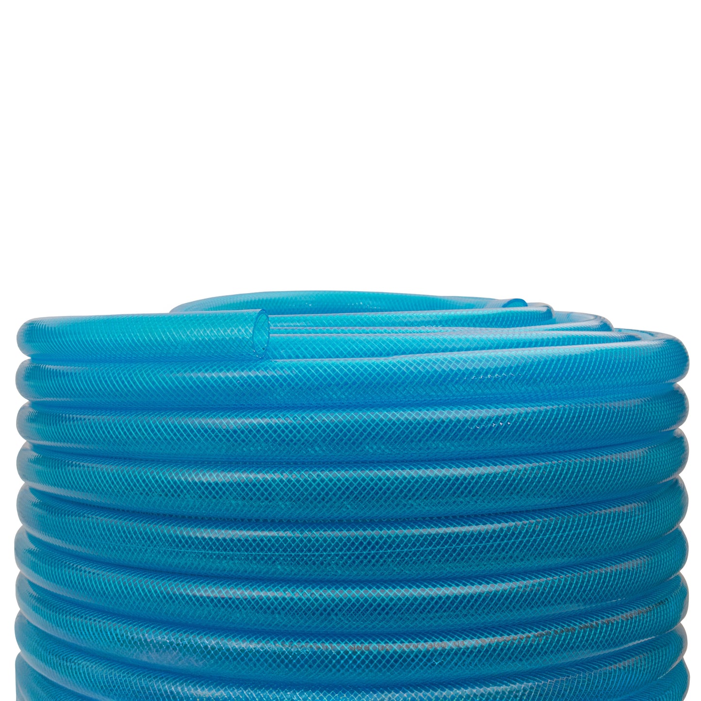 Braided Fuel Hose Blue Transparent PVC 25mm*2.6mm