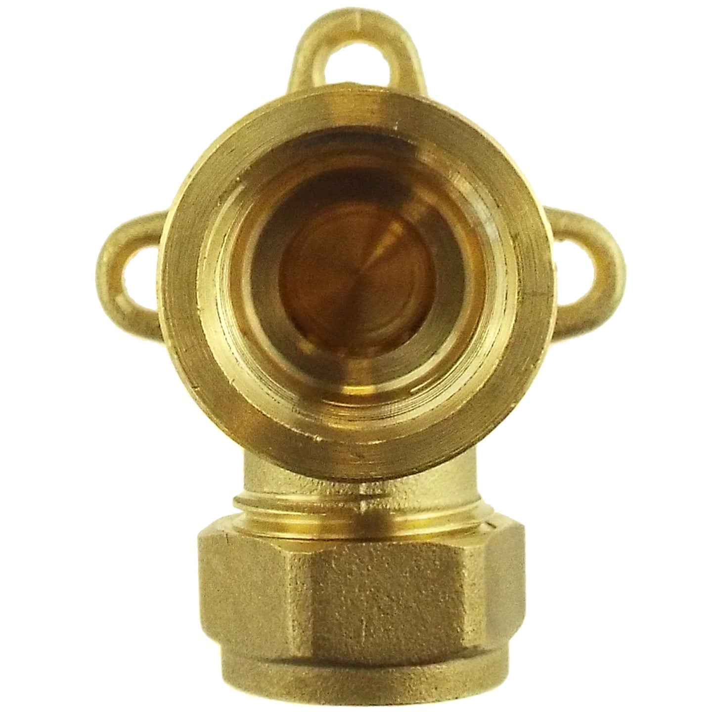 15mm Brass Wall Flange Kit with 1/2" BSP Bib Valve