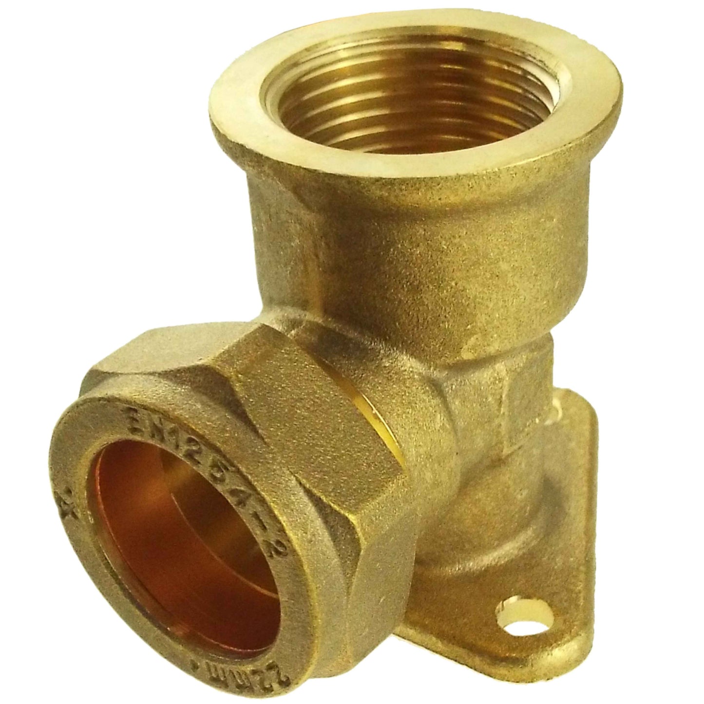 15mm Brass Wall Flange Kit with 1/2" BSP Bib Valve