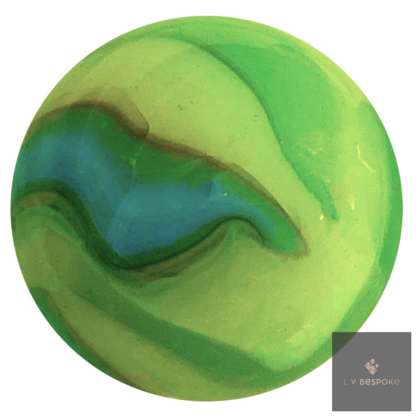 Colourful marbles Cluster of 5 - add a pop of colour to your garden!
