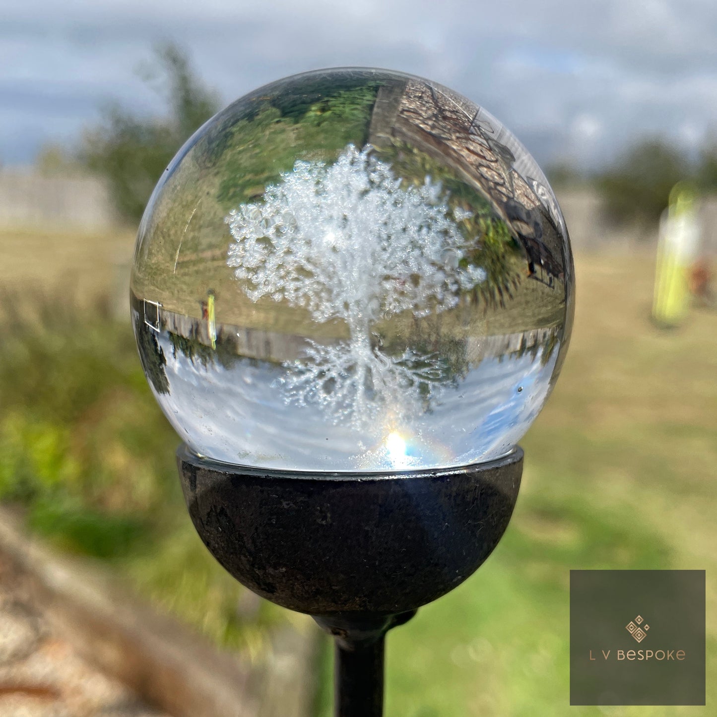 Stunning 3D Orb Decorative Garden Stake - Available in a number of designs.