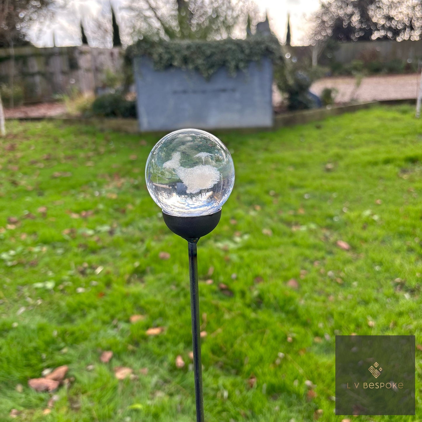 Stunning 3D Orb Decorative Garden Stake - Available in a number of designs.