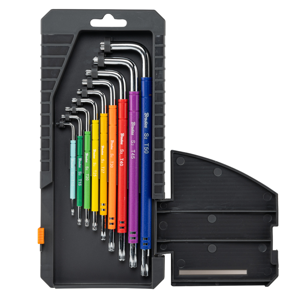 Set of TORX Star Keys TX, Extra Long, 10-50 (9 pcs)