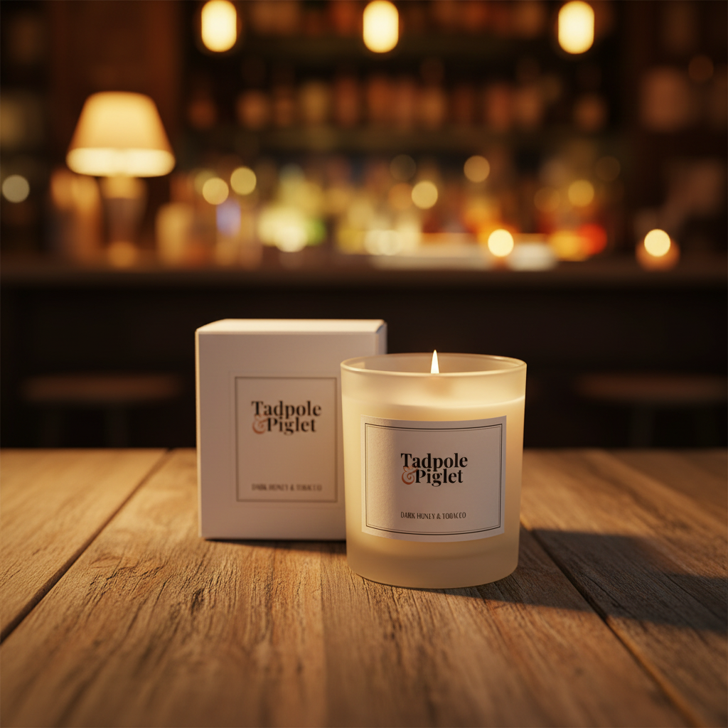 Dark Honey & Tobacco Scented Candle (Seconds)