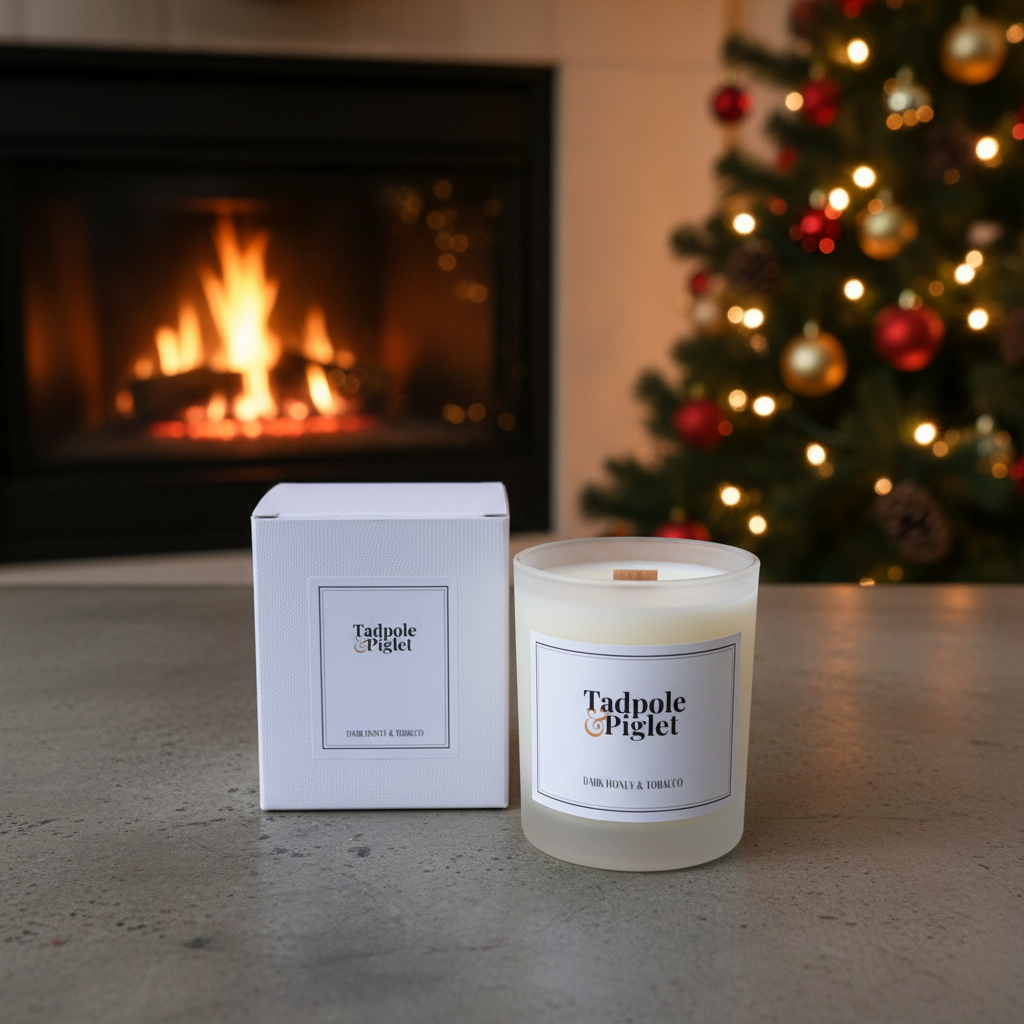 Dark Honey & Tobacco Scented Candle (Seconds)
