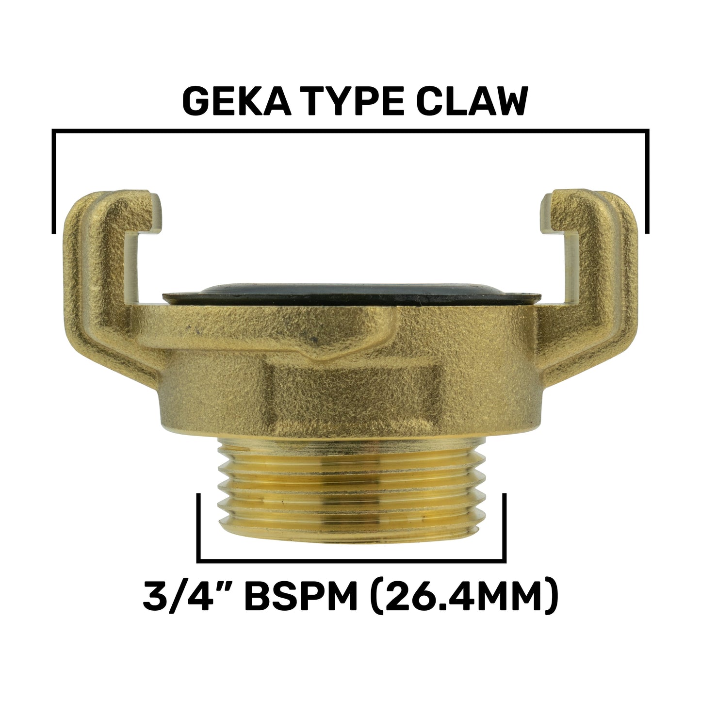 Geka Type Connector with In-Line BSPF Threaded Valve