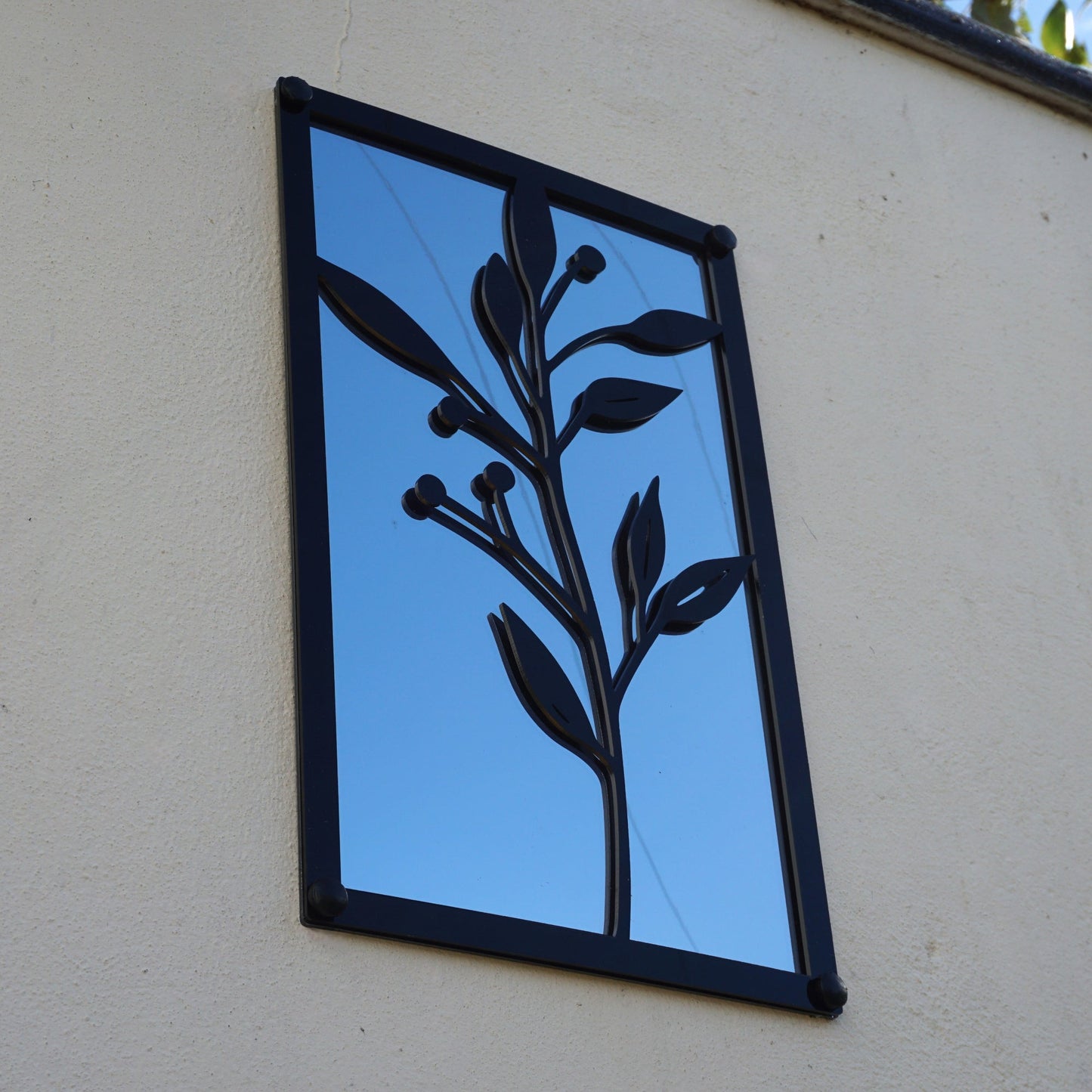 Olive Branch, SunCatcher Garden Mirror Rectangular Design
