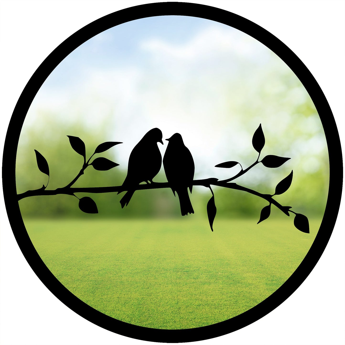 SunCatcher Garden Mirror Round Two Little Birds Range of Sizes