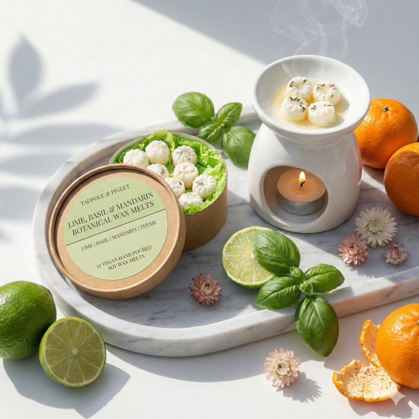 Lime, Basil & Mandarin Botanical Wax Melts