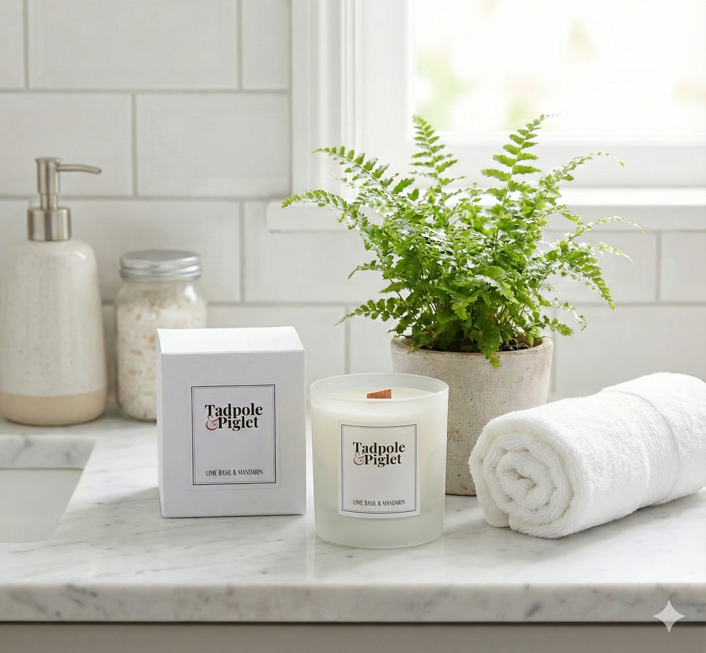 Lime, Basil & Mandarin Scented Candle