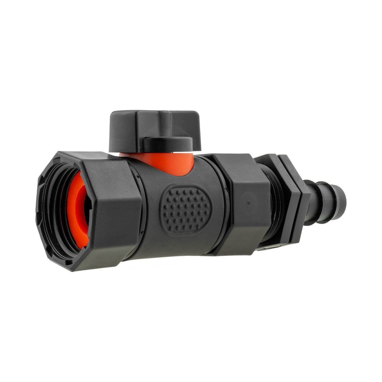 16mm Barbed Straight with In-Line BSPF Threaded Valve