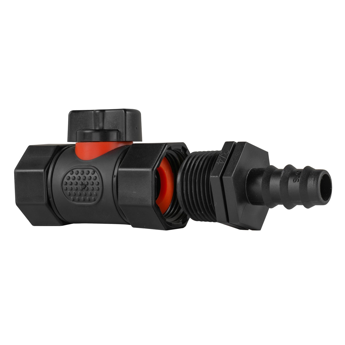 16mm Barbed Straight with In-Line BSPF Threaded Valve