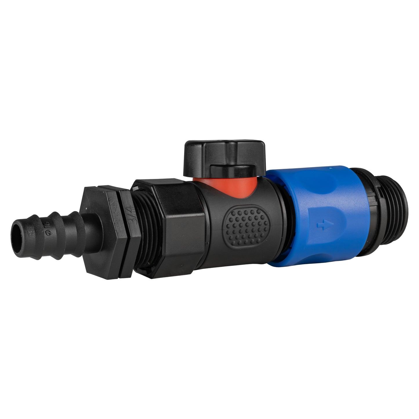 16mm Barbed Straight with BSPF-Quick Connect Valve & Hose Connector 3/4" BSPM