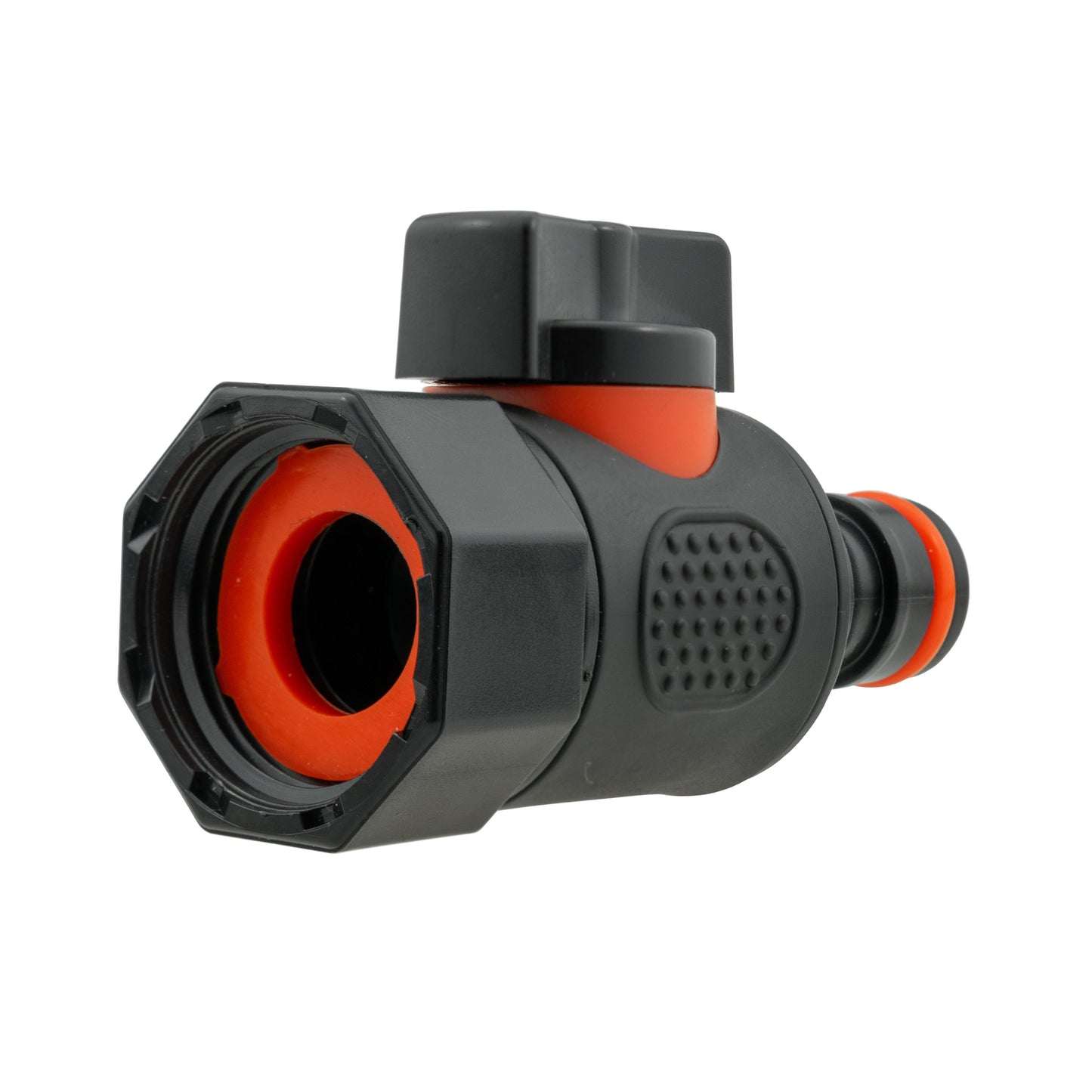 16mm Barbed Straight with BSPF-Quick Connect Valve & Hose Connector Black