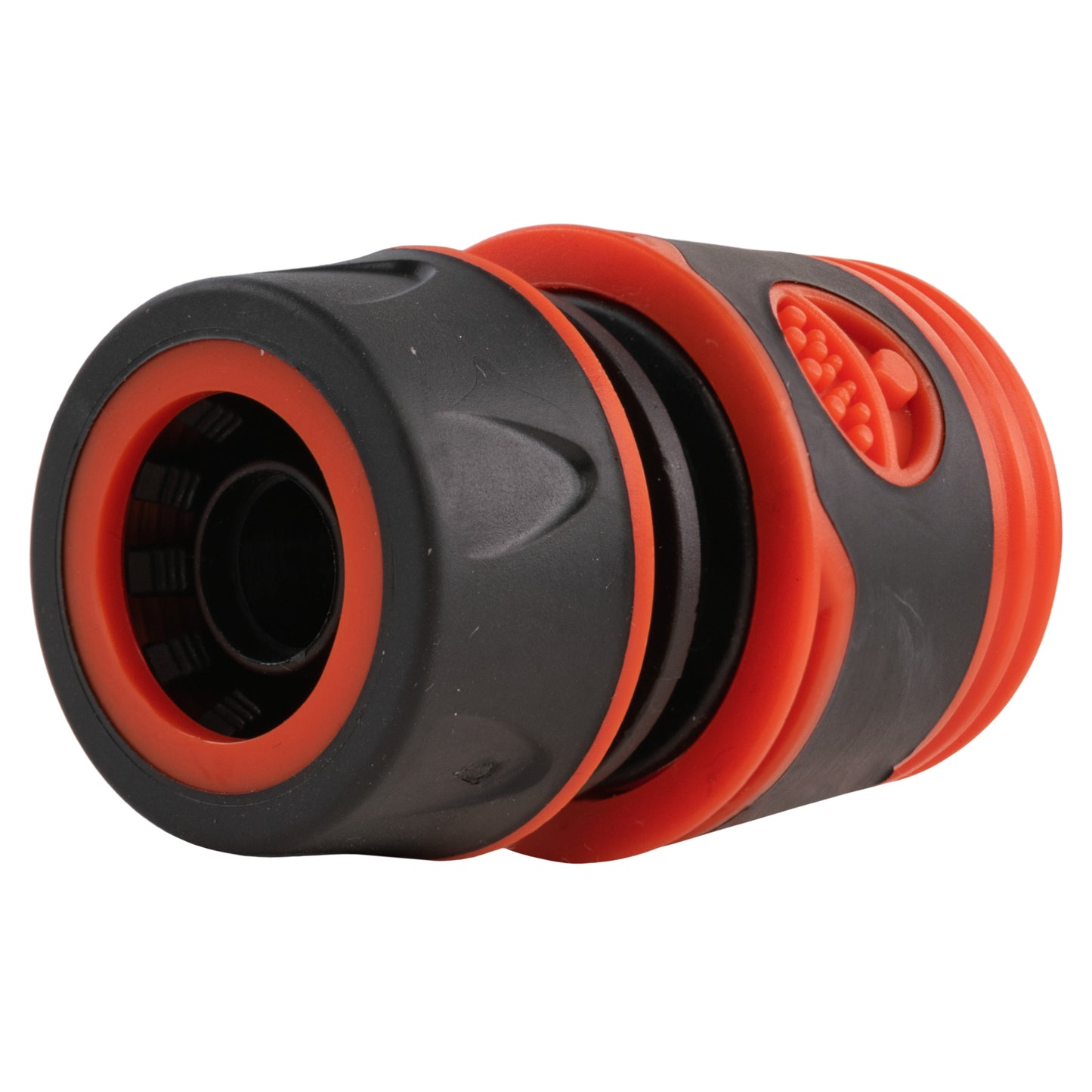 16mm Barbed Straight with BSPF-Quick Connect Valve & Hose Connector Black Soft