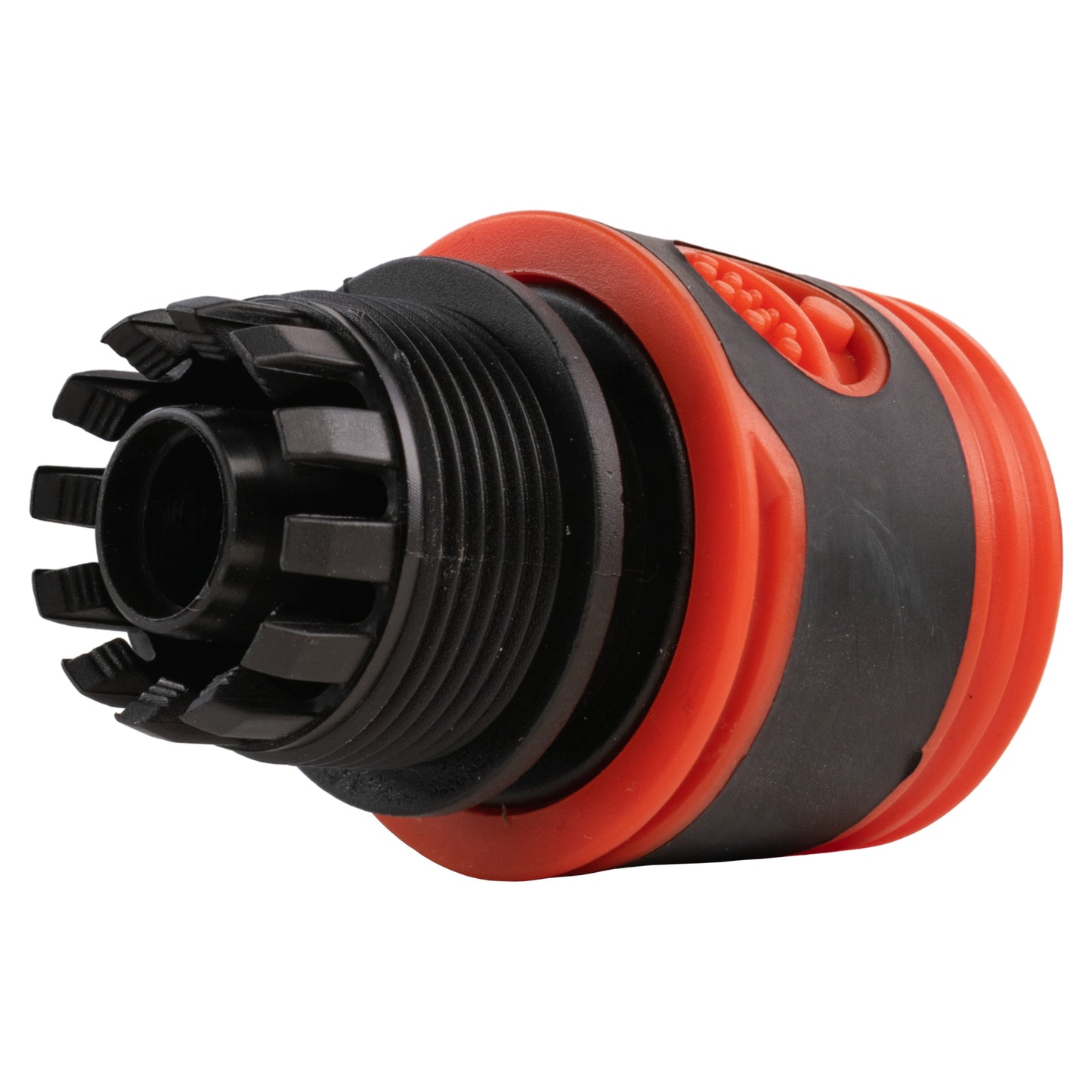 16mm Barbed Straight with BSPF-Quick Connect Valve & Hose Connector Black Soft