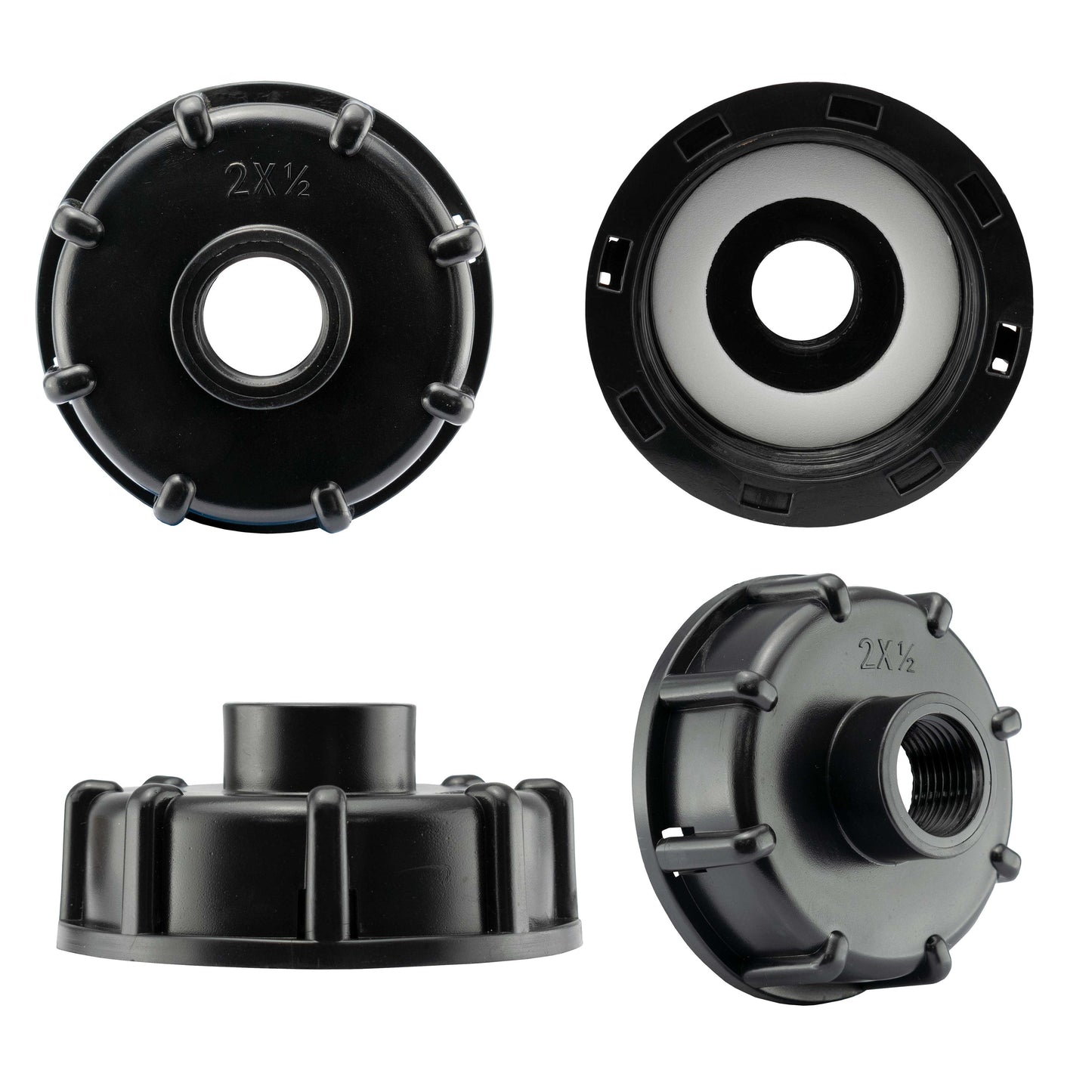 End Cap for IBC Tank with Built-in 1/2" BSPF Thread