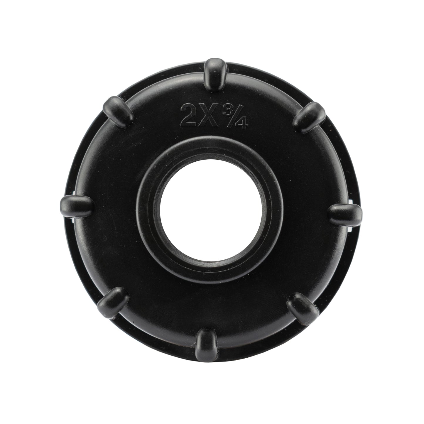 IBC 2” S60X6 Cap with Large Plastic Valve and Pond Connector 13/20/25mm Barb